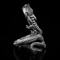 Silver Raging Dragon Ring - Fashion Jewelry by Yordy.