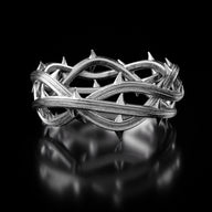 Silver Barbwire Ring - Fashion Jewelry by Yordy.