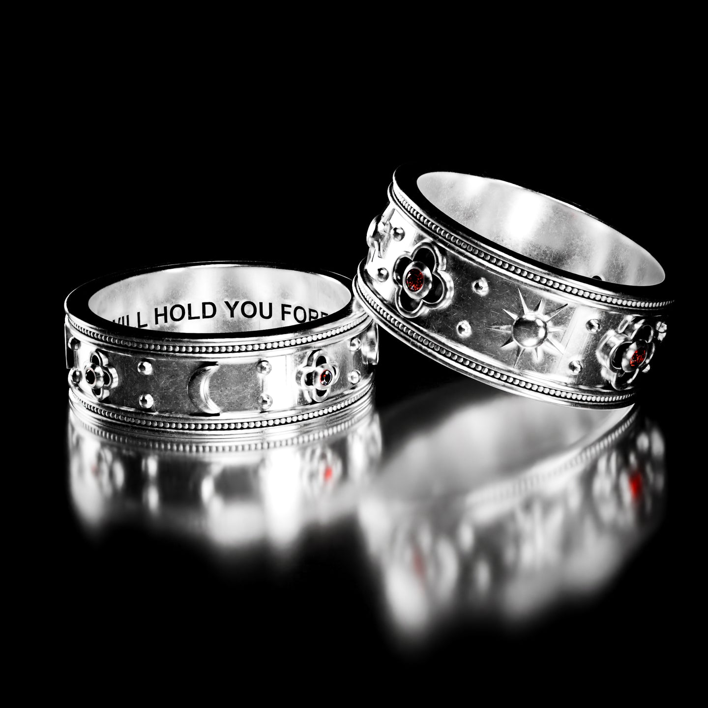 Lovers Eclipse Ring Set