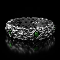 Silver Flower Jewels Ring - Fashion Jewelry by Yordy.