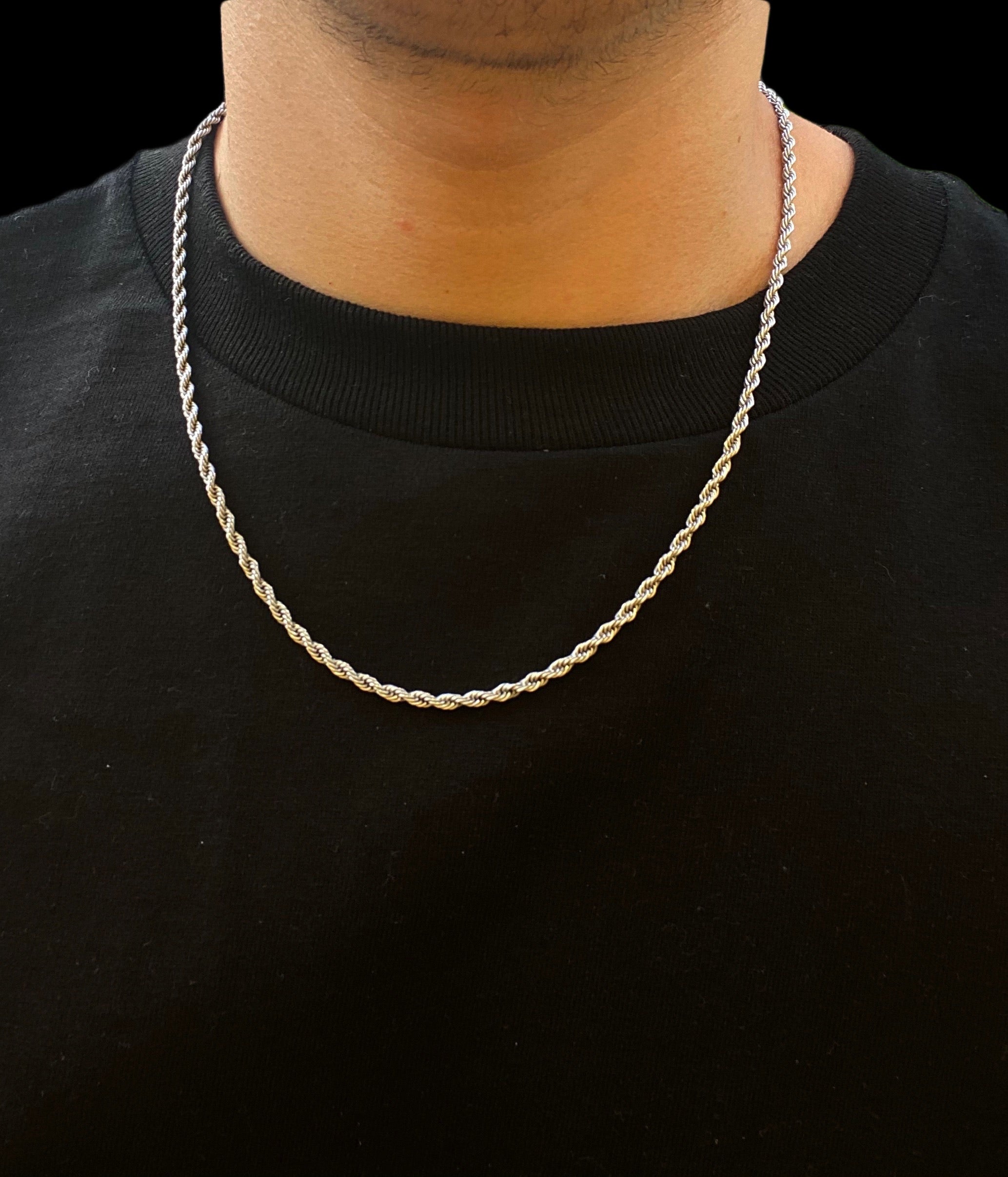 Silver Rope Chain 3mm