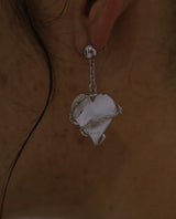 Silver Scarred Heart Earrings - Fashion Jewelry by Yordy.