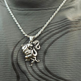 Silver Wild Battle Necklace - Fashion Jewelry by Yordy.